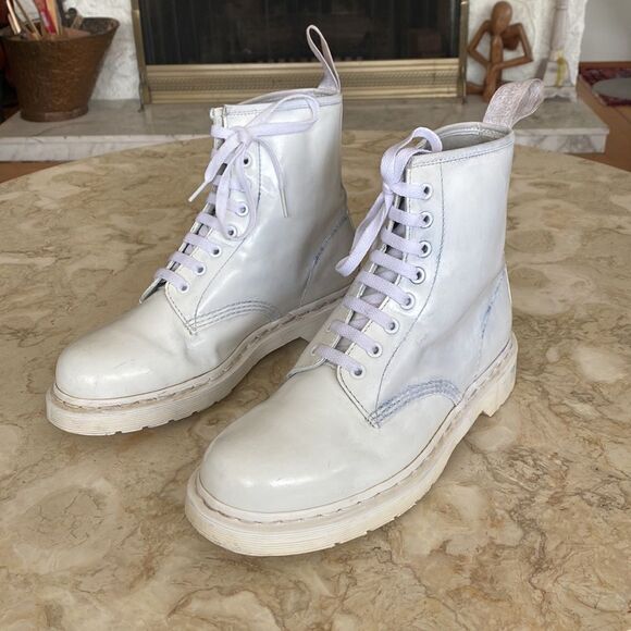 Dr. Martens 1460 Mono Boots White Unisex / M9 - W10 - Picture 6 of 15